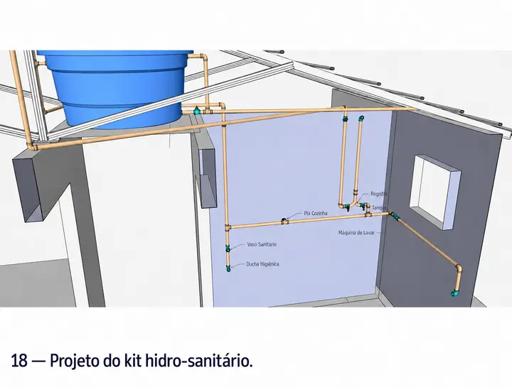 Projeto do kit hidro-sanitário.